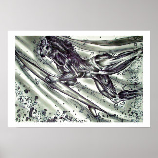 Surfen auf der Haut Poster