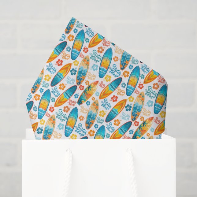 Surfen auf Seidenpapier (Geschenk Tasche)