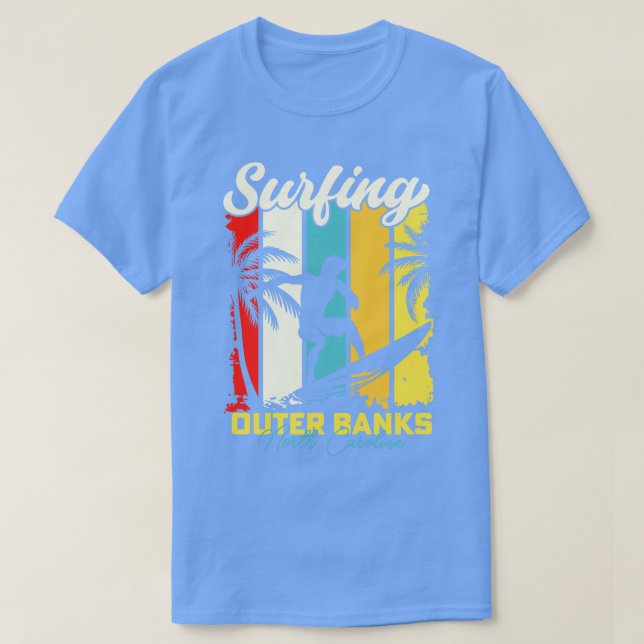 Surfen Außenbänke Nordolina T-Shirt (Design vorne)