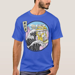 Surfen Banana Milk Carton Kanagawa Wave Japan Kaw T-Shirt