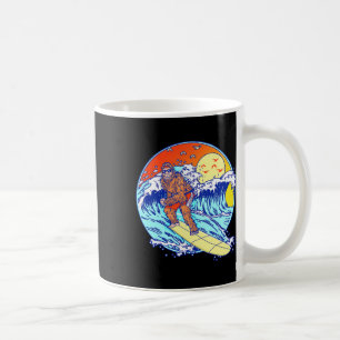 Surfen Bigfoot Lustige Strand Sasquatch Surfer Wel Kaffeetasse