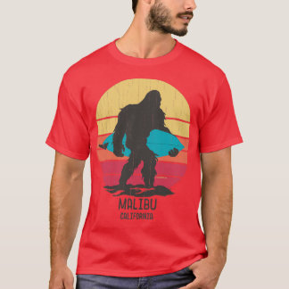 Surfen Bigfoot Malibu Kalifornien T-Shirt