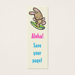 Surfen Bunny Skinny Lesezeichen