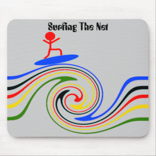 Surfen des Internets Mousepad