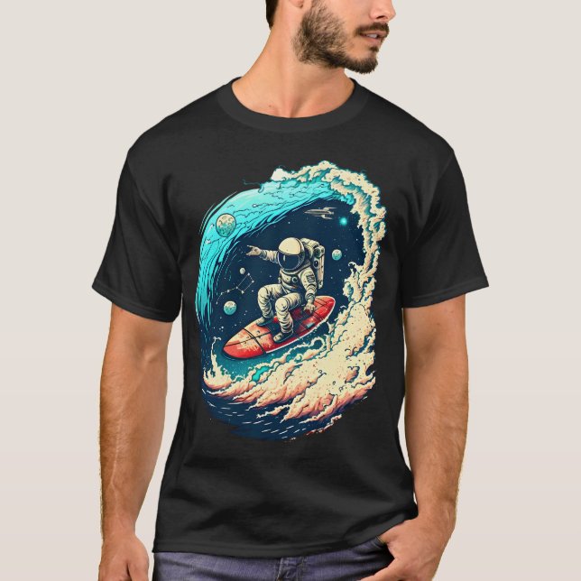 Surfen durch das Universum T-Shirt (Vorderseite)