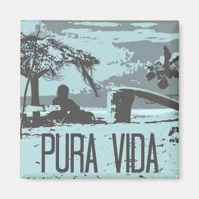 Surfen Endloser Sommer Costa Rica Magnet (Vorne)