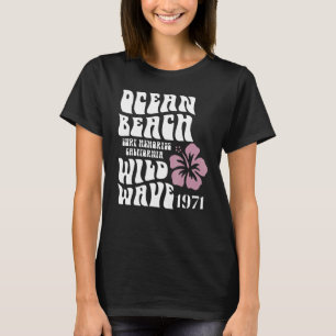Surfen Erinnerungen California Ocean Beach Wild Wa T-Shirt