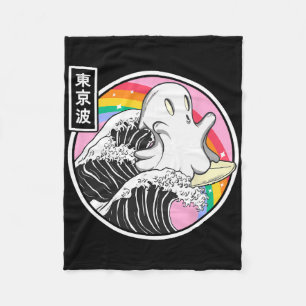 Surfen Geist Japan Kanagawa Welle Kawaii Anime Dam Fleecedecke