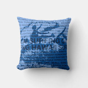 Surfen Hawaii Cutback Hawaiian Kissen