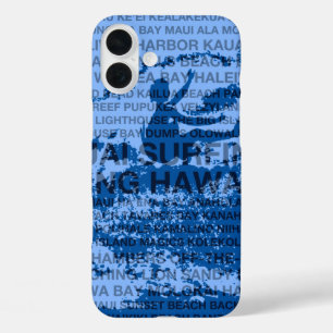 Surfen Hawaii Cutback Hawaiian Surfer - Blau iPhone 16 Plus Hülle