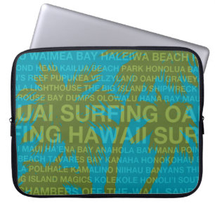 Surfen Hawaii Palm Tree Hawaiian WetsuitLaptopBag Laptopschutzhülle