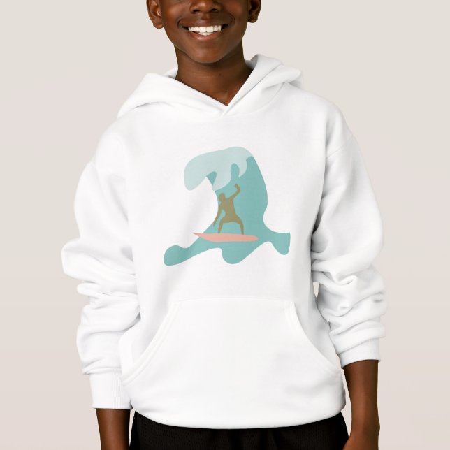 Surfen Hoodie (Vorderseite)