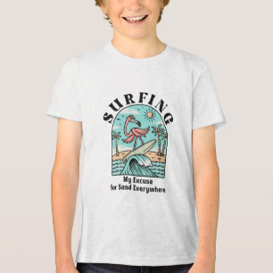Surfen, ich entschuldige mich überall für Sand Tri-Blend Shirt