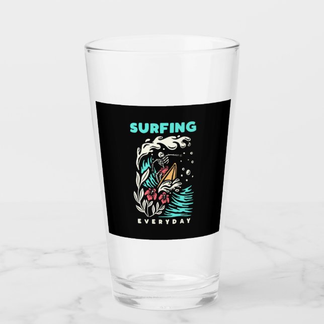 Surfen im Alltag Glas (Vorderseite)