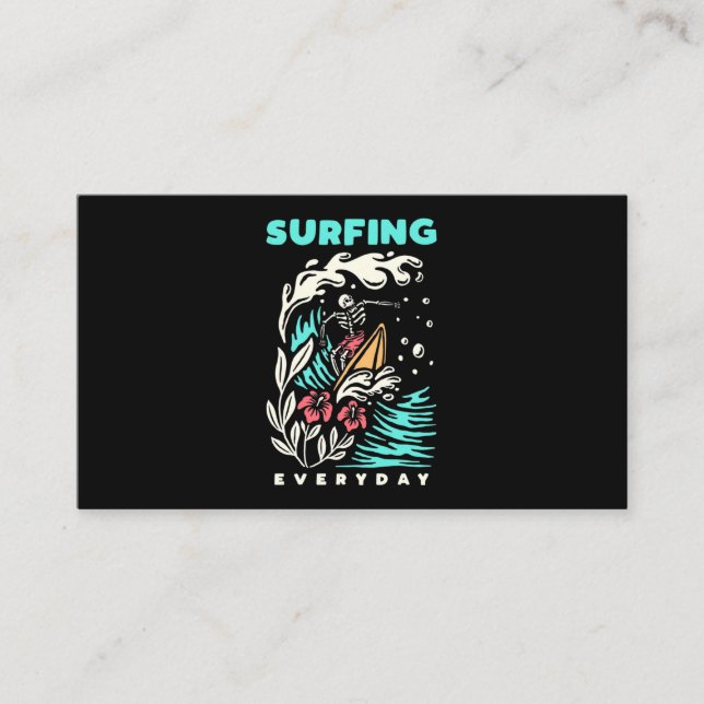 Surfen im Alltag Visitenkarte (Vorderseite)