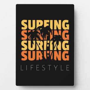 Surfen im Leben Fotoplatte
