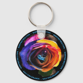 Surfen im Schlüsselanhänger der Rainbow-Rose
