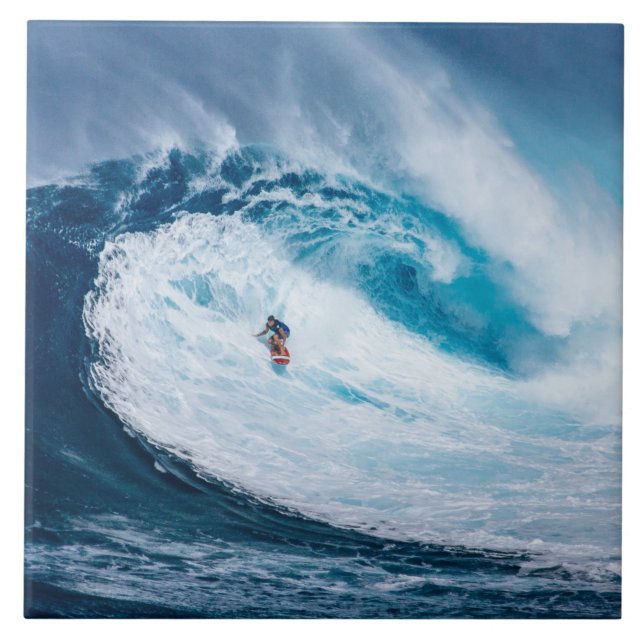 Surfen in den Röhren Fliese (Vorderseite)