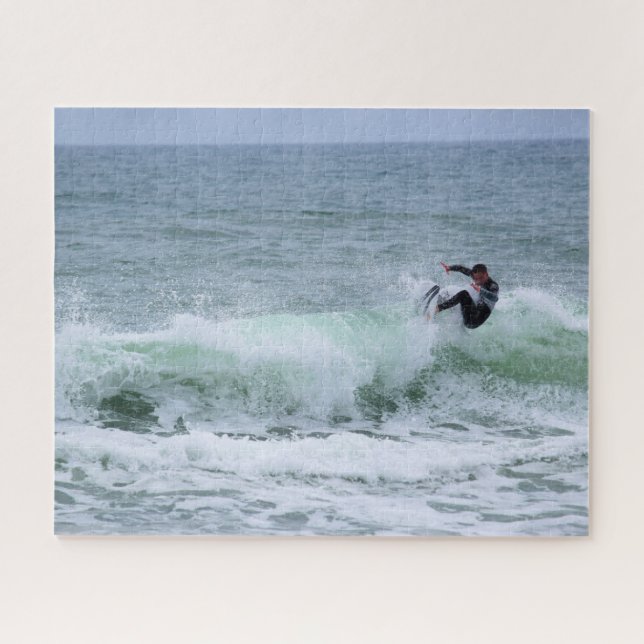 Surfen in Florida - Cocoa Beach - 16x20 Puzzle (Horizontal)