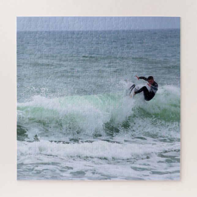 Surfen in Florida - Cocoa Beach - 20x20 Puzzle (Vertikal)
