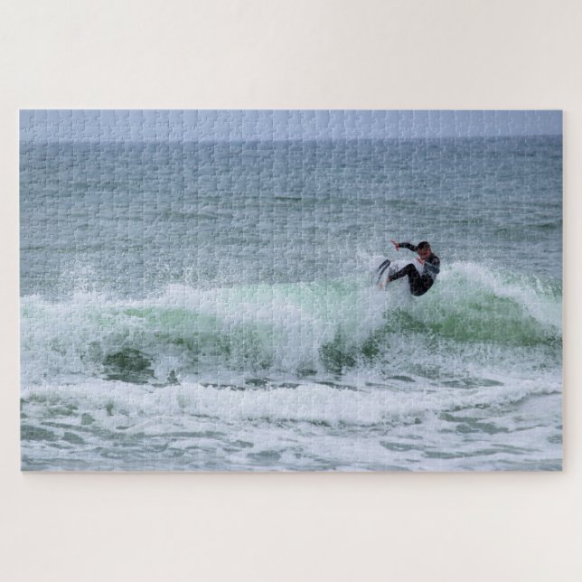 Surfen in Florida - Cocoa Beach - 20x30 Puzzle (Horizontal)