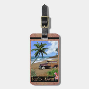 Surfen in Hawaii Gepäckanhänger
