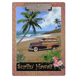 Surfen in Hawaii Klemmbrett