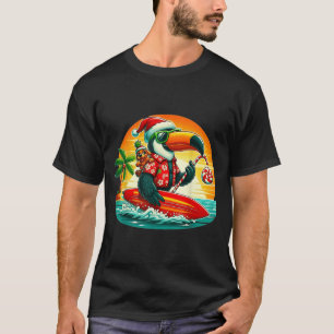 Surfen in Santa Toucan und der lustige Hund Trocal T-Shirt