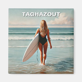 Surfen in Taghazout Surfer Girl Magnet