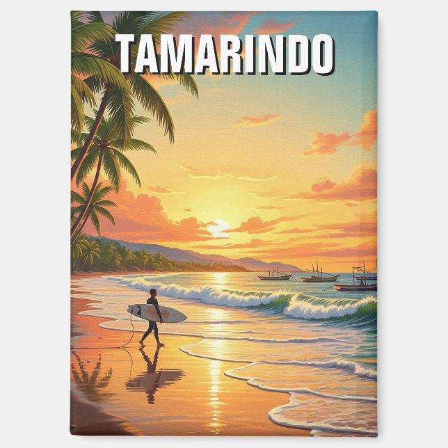 Surfen in Tamarindo Costa Rica Magnet (Vorderseite)