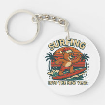 Surfen ins neue Jahr - Retro 80er Jahre Vintage-Bä