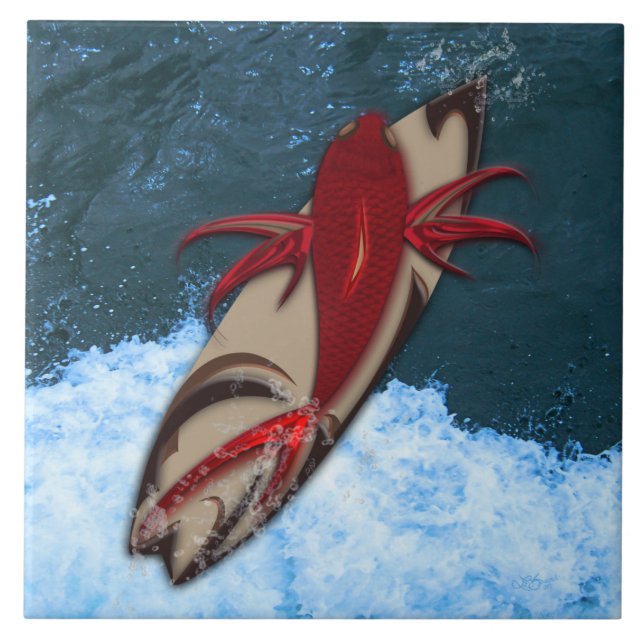 Surfen ist auf fliese (Vorderseite)