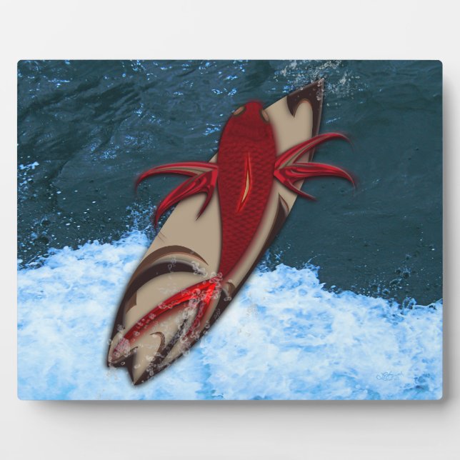 Surfen ist auf fotoplatte (Vorderseite)