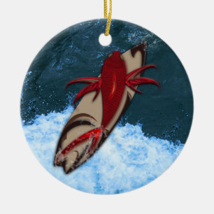 Surfen ist auf keramikornament