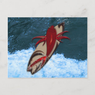 Surfen ist auf postkarte