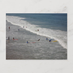 Surfen ist auf postkarte