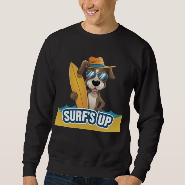 Surfen ist auf sweatshirt (Vorderseite)