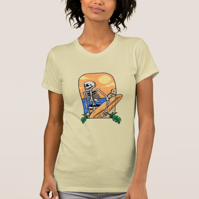 Surfen ist auf T-Shirt (Vorderseite)