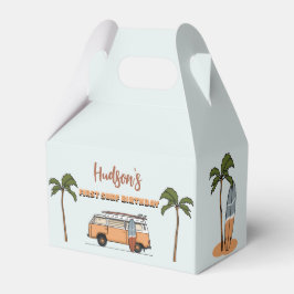 Surfen ist der große Surf am ersten Geburtstag Geschenkschachtel