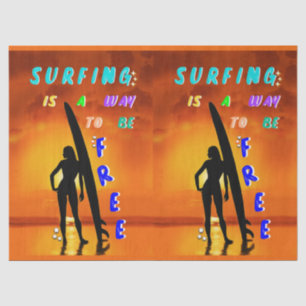Surfen ist eine Möglichkeit, kostenlos zu sein Seidenpapier