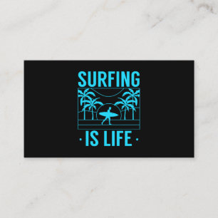 Surfen ist Leben Visitenkarte