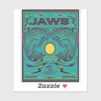 SURFEN JAWS MAUI HAWAII AUFKLEBER