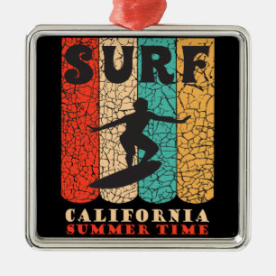Surfen Kalifornien Ornament Aus Metall