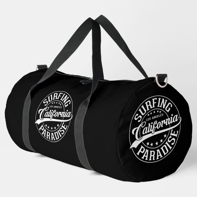 Surfen Los Angeles California Paradies Duffle Bag (Linke Ecke)