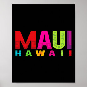 Surfen Maui Hawaii Insel Hawaiian Strand Surfen Al Poster