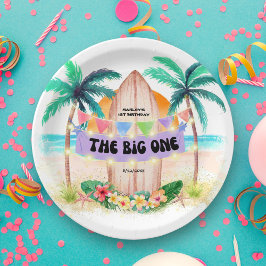Surfen & Meer | Der Big One Beach zum Geburtstag Pappteller