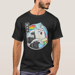 Surfen Milk Carton Kanagawa Wave Kawaii Anime Vap T-Shirt