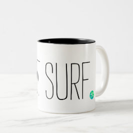 Surfen mit grüner Welle Got Zweifarbige Tasse