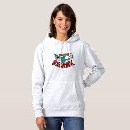 Surfen mit Hai Hoodie