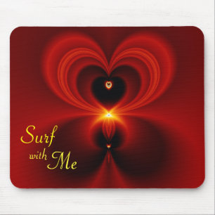 Surfen mit Me Valentine Mousepad